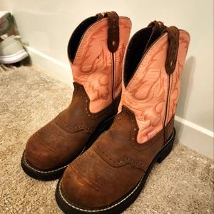 Pink Justin Boot